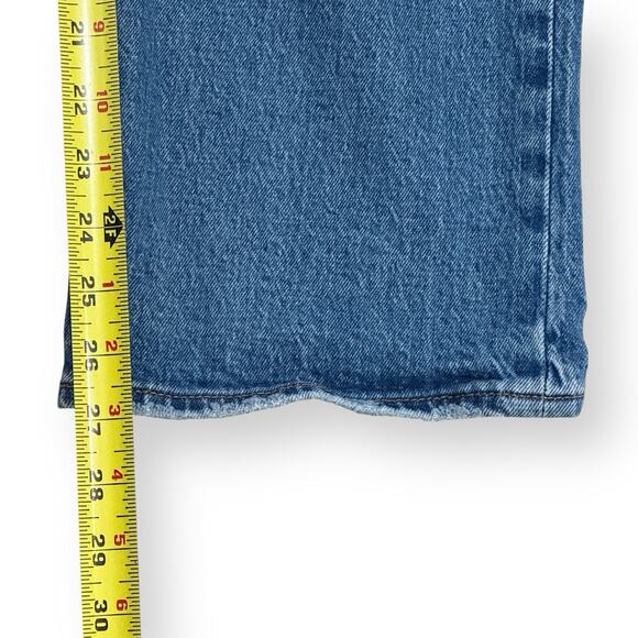 Levi's Premium Jeans Womens 29 x 27 Ribcage Straight Ankle Button Fly Distressed - Picture 11 of 11